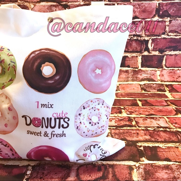 Cute Donuts Tote (Pink) - Picture 4 of 8